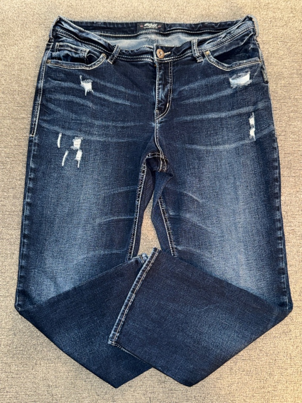 Silver Suki Capri Jeans